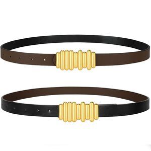 Skinny Reversible Belts For Women, Two-in-one Women Thin Belt For Dresses⚡️